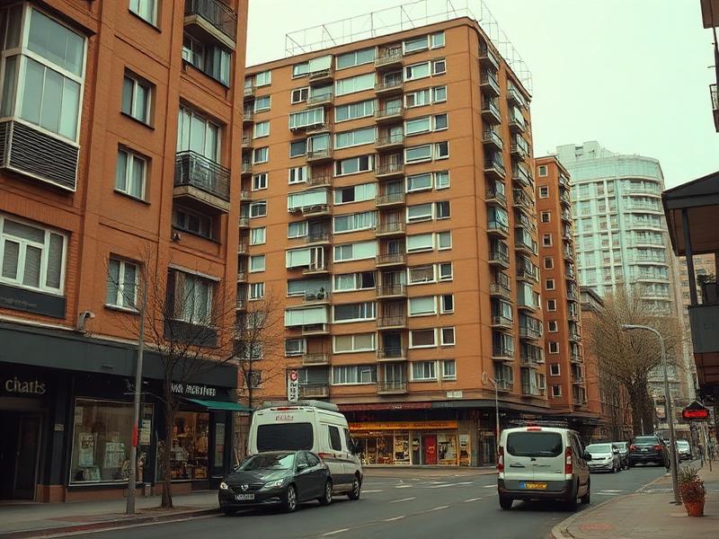 Viviendas en el barrio de Recalde, Bilbao